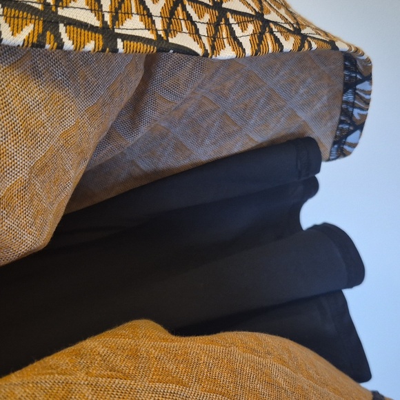 NWT Anthropologie Hutch Amina Geometic Pattern Black Gold Sleeveless Lined - Picture 8 of 10